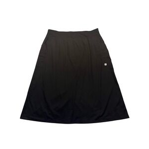 Butter-Soft Stretch Black Cargo Pocket Comfy Minimalist Midi Skirt NWT Size 3X
